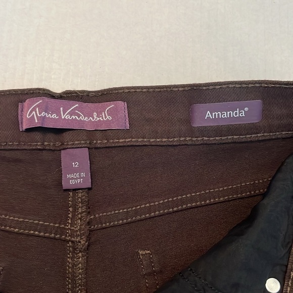 NWT Gloria Vanderbilt Women's Amanda Classic Rise Everyday Tapered Jeans Size 12 - Picture 9 of 14